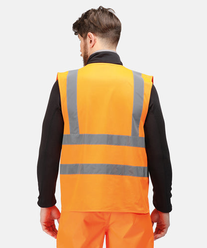 Tryck din logga på Skyddsvästar från Regatta High Visibility - Anpassa Pro hi-vis Linne i färgen för företag, föreningar och privatpersoner