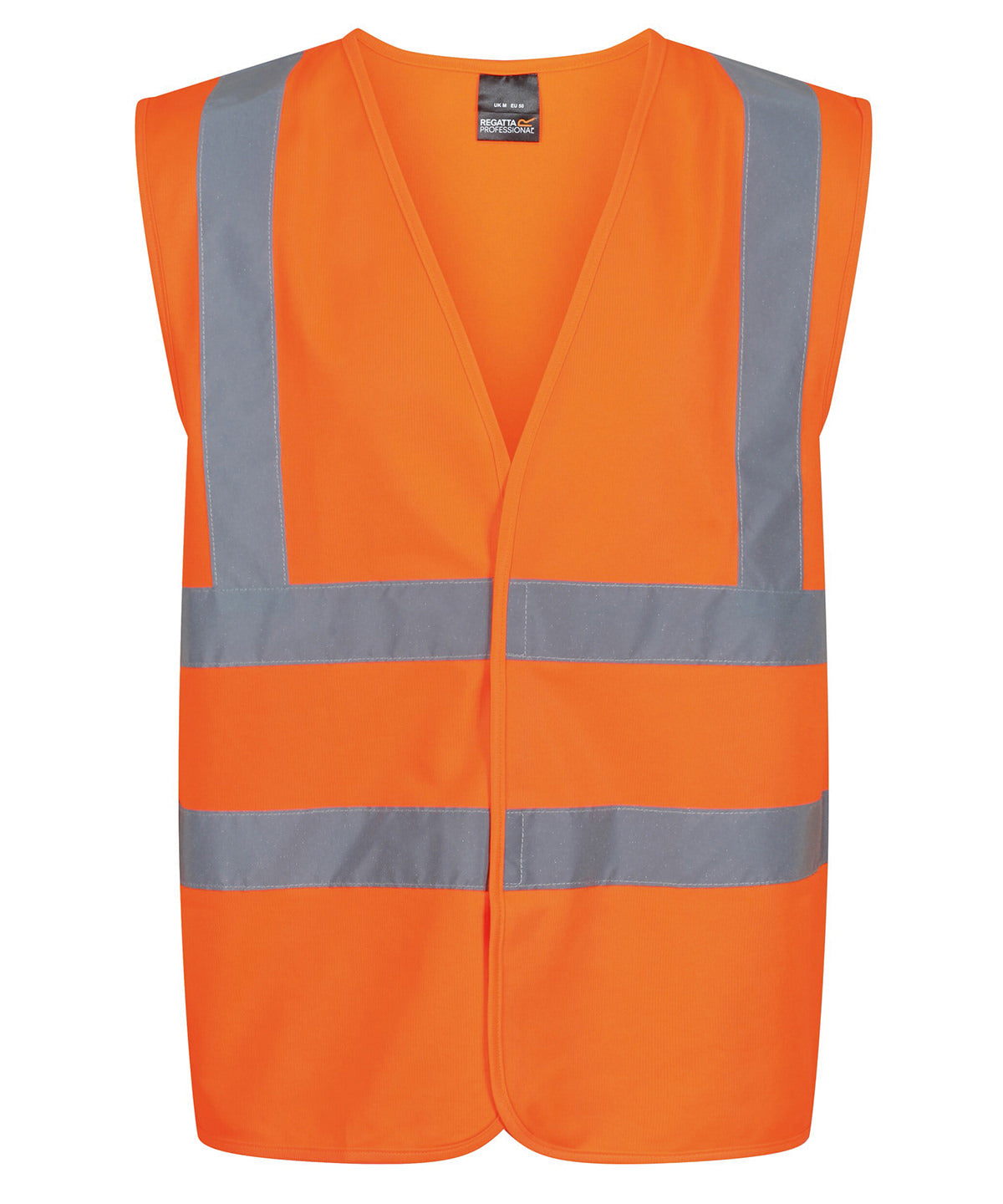 Tryck din logga på Skyddsvästar från Regatta High Visibility - Anpassa Pro hi-vis Linne i färgen Mellan Orange för företag, föreningar och privatpersoner
