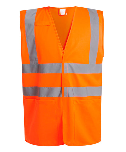 Tryck din logga på Skyddsvästar från Regatta High Visibility - Anpassa Pro hi-vis Linne för arbetsledare i färgen Mellan Orange för företag, föreningar och privatpersoner
