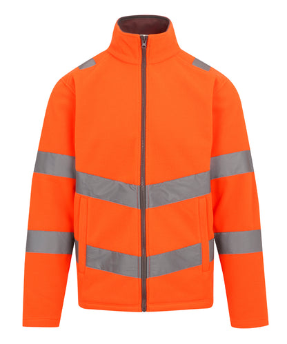 Tryck din logga på Fleece från Regatta High Visibility - Anpassa Hi-vis Pro-kontrakt Thor fleece i färgen Mellan Orange för företag, föreningar och privatpersoner