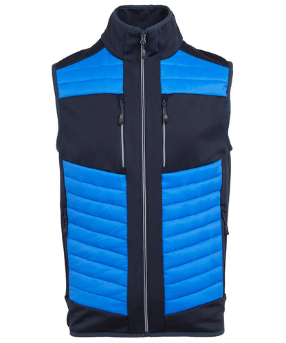 Tryck din logga på Termovästar från Regatta Professional - Anpassa E-Volve unisex termisk hybrid bodywarmer i färgen Mellanblå för företag, föreningar och privatpersoner