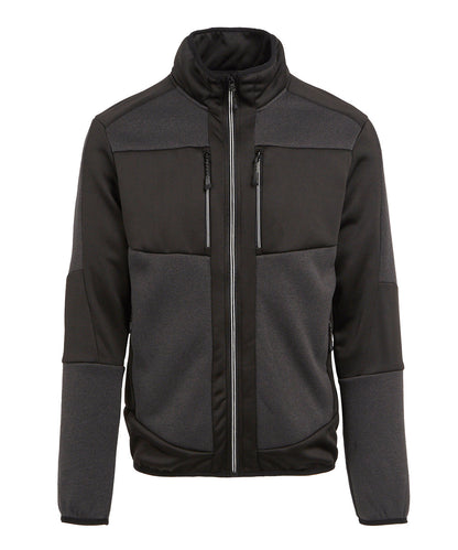 Tryck din logga på Fleece från Regatta Professional - Anpassa E-Volve unisex mellanlager med stickad effekt och stretch i färgen för företag, föreningar och privatpersoner