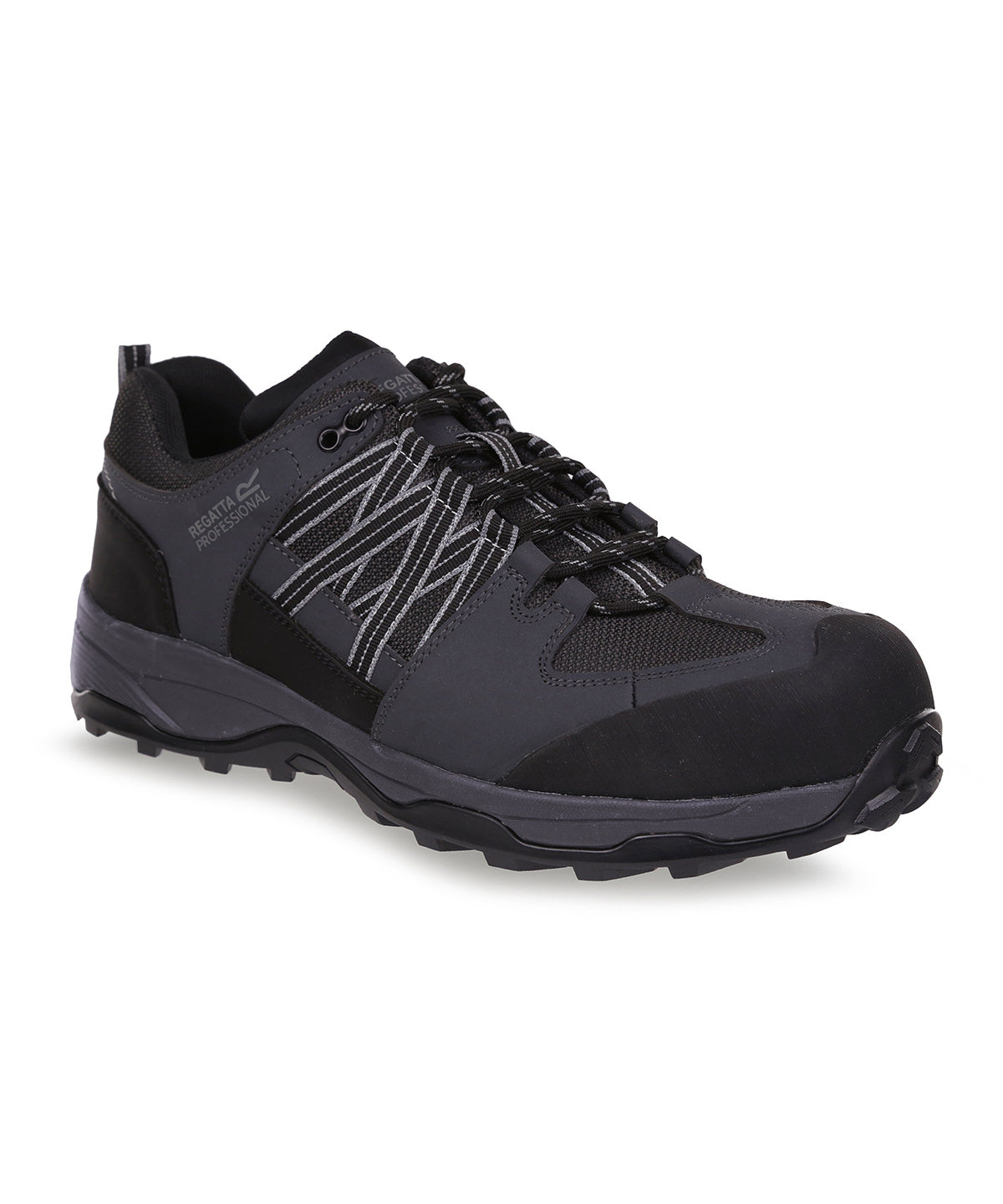 Tryck din logga på Träningsskor från Regatta Safety Footwear - Anpassa Claystone S3 säkerhetsskor i färgen Svart för företag, föreningar och privatpersoner