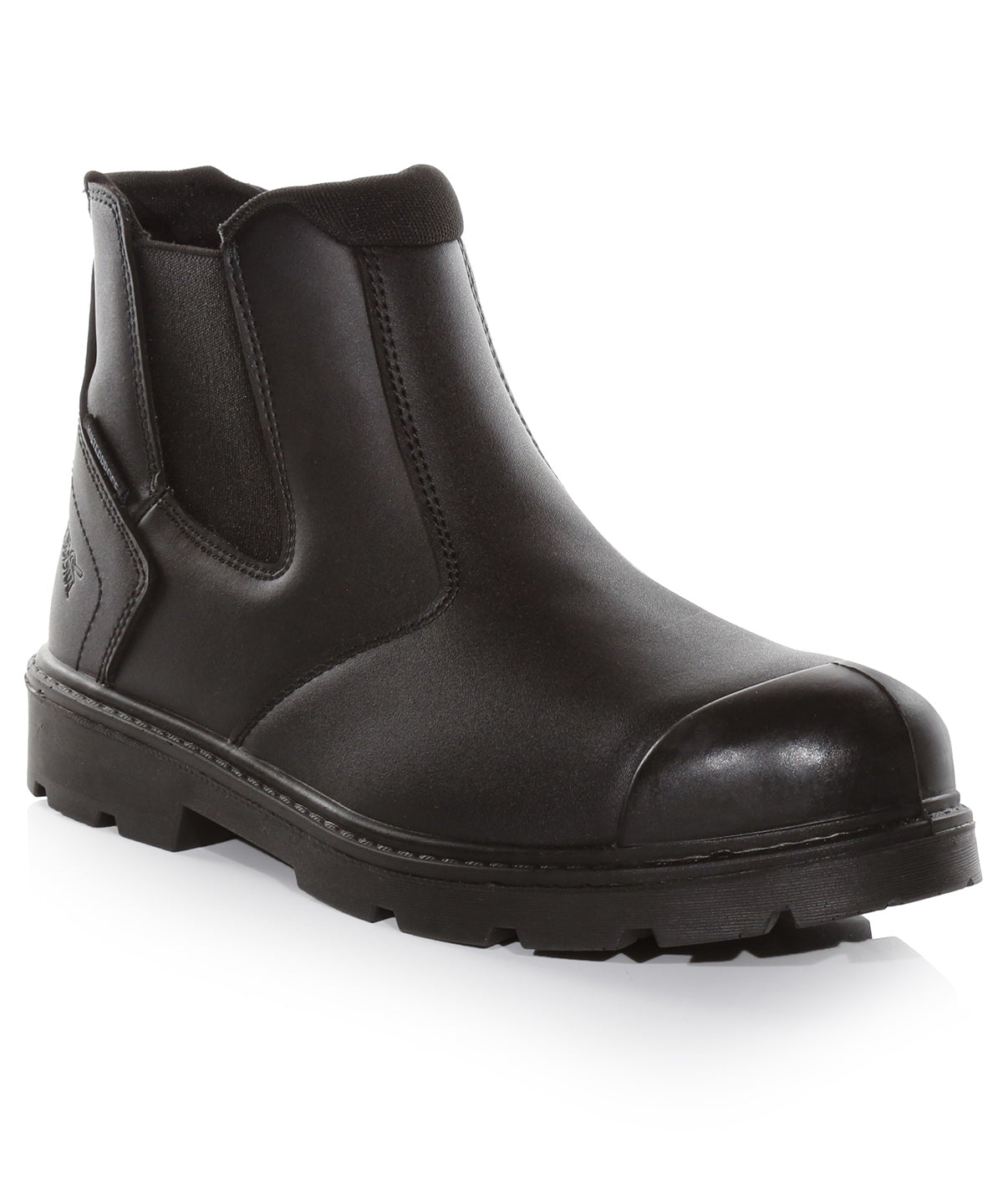 Tryck din logga på Stövlar från Regatta Safety Footwear - Anpassa Vattentäta S3-kängor för återförsäljare i färgen Svart för företag, föreningar och privatpersoner