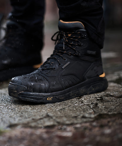 Tryck din logga på Stövlar från Regatta Safety Footwear - Anpassa Exofort S3 X-over vattentät isolerad säkerhetsvandrare i färgen för företag, föreningar och privatpersoner