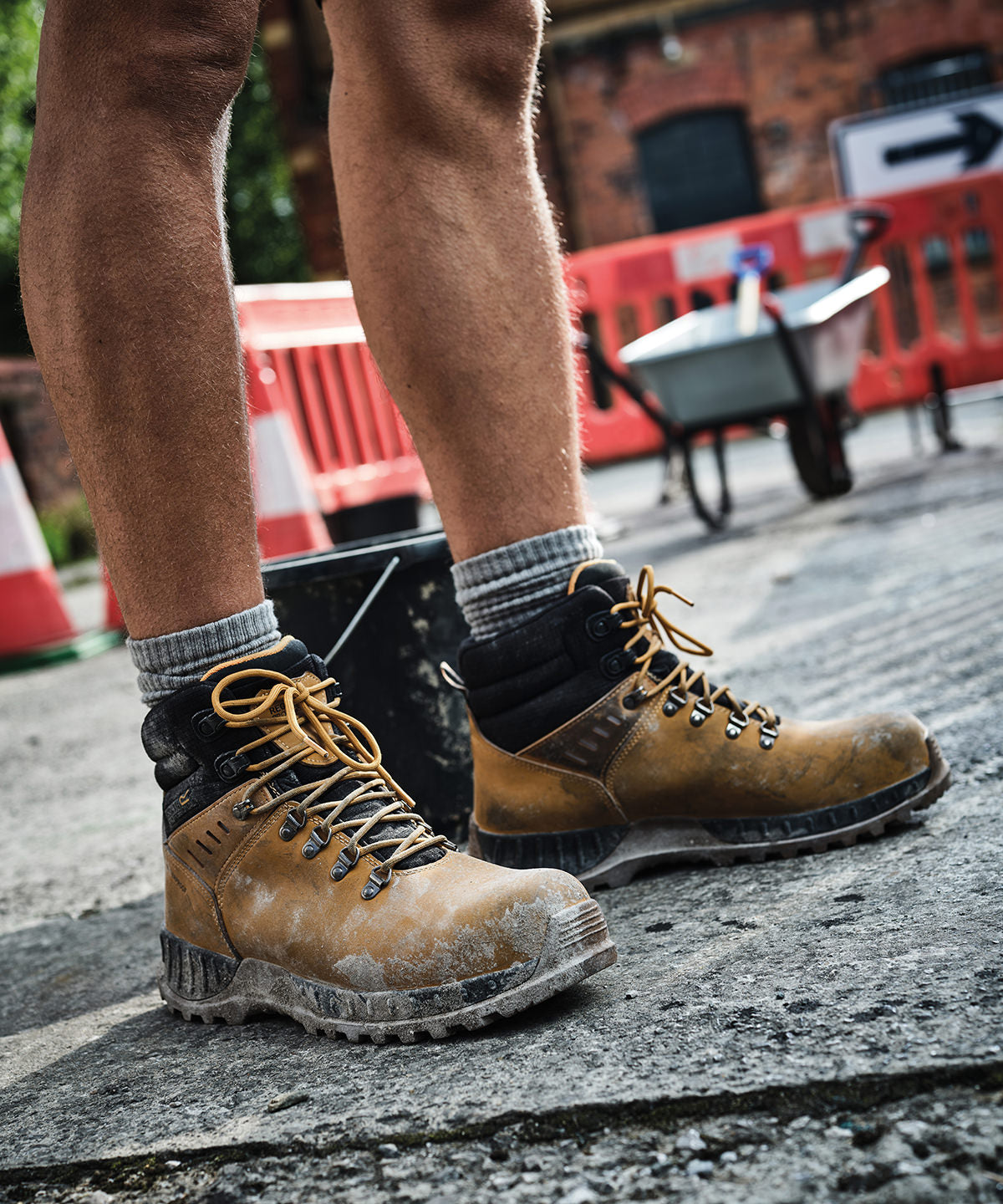 Tryck din logga på Stövlar från Regatta Safety Footwear - Anpassa Grindstone S3 vattentäta säkerhetskängor i färgen för företag, föreningar och privatpersoner