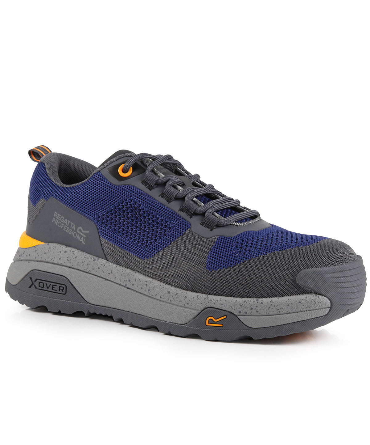 Tryck din logga på Träningsskor från Regatta Safety Footwear - Anpassa Crossfort S1 X-over metallfria säkerhetsskor i färgen Mellanblå för företag, föreningar och privatpersoner