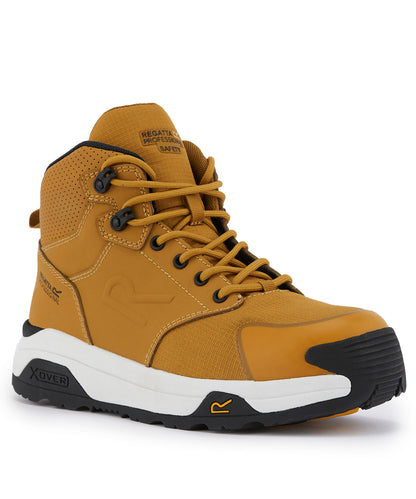 Tryck din logga på Stövlar från Regatta Safety Footwear - Anpassa Metafort S1PL säkerhetsvandrare i färgen Mellan Orange för företag, föreningar och privatpersoner