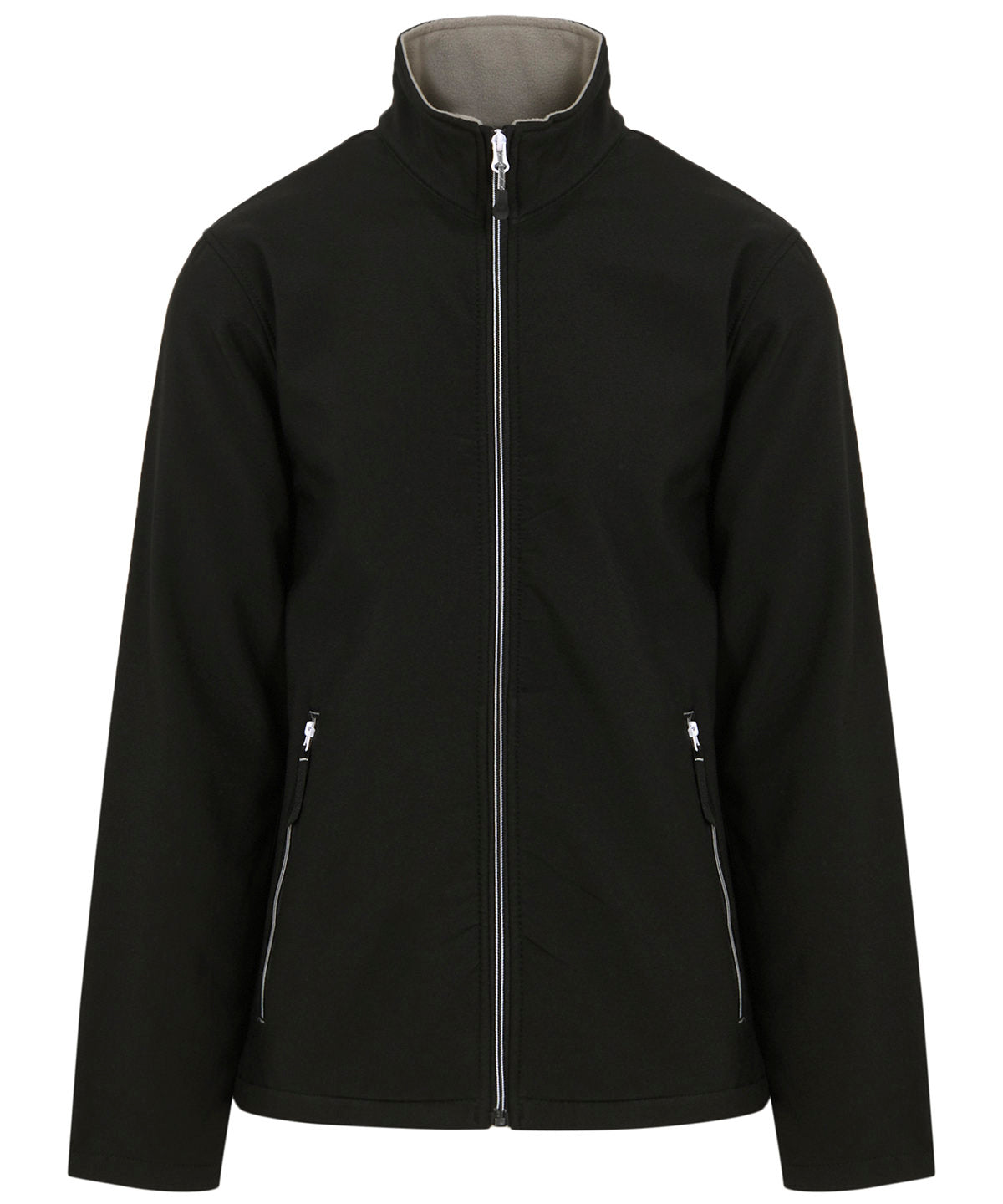 Tryck din logga på Softshelljackor från Regatta Professional - Anpassa Ascender 2-lagers softshell i färgen Svart för företag, föreningar och privatpersoner
