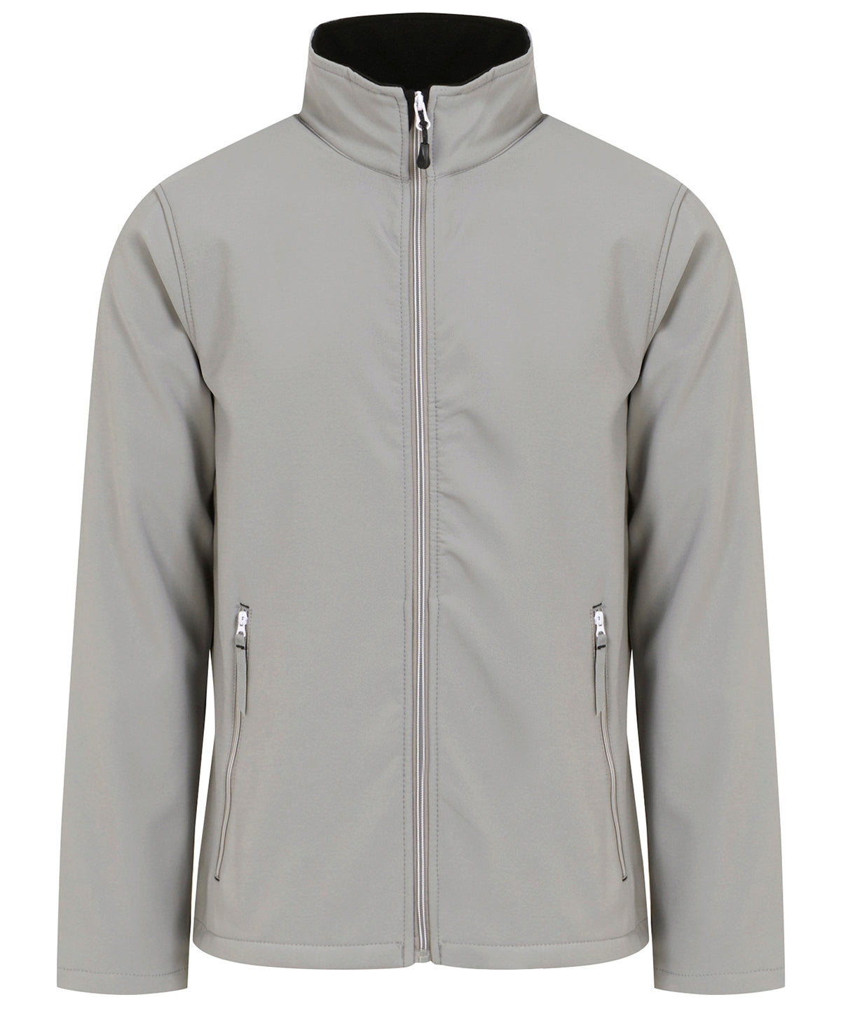 Tryck din logga på Softshelljackor från Regatta Professional - Anpassa Ascender 2-lagers softshell i färgen Mellangrå för företag, föreningar och privatpersoner