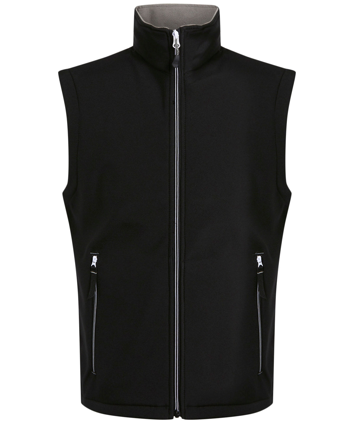 Tryck din logga på Termovästar från Regatta Professional - Anpassa Ascender 2-lagers softshell-värmare för hela kroppen i färgen Svart för företag, föreningar och privatpersoner