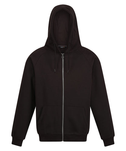 Tryck din logga på Hoodies från Regatta Professional - Anpassa Pro huvtröja med dragkedja i färgen Svart för företag, föreningar och privatpersoner