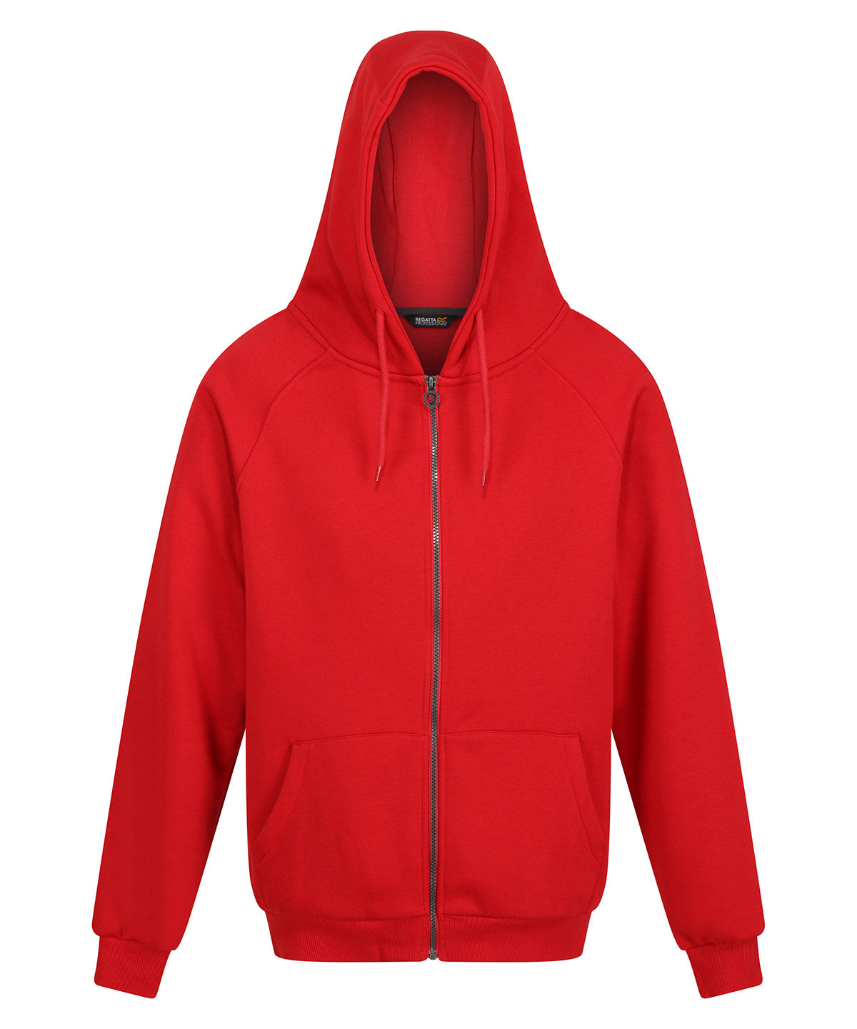 Tryck din logga på Hoodies från Regatta Professional - Anpassa Pro huvtröja med dragkedja i färgen Ljusröd för företag, föreningar och privatpersoner