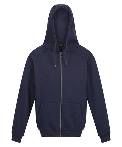 Tryck din logga på Hoodies från Regatta Professional - Anpassa Pro huvtröja med dragkedja i färgen Marinblå för företag, föreningar och privatpersoner