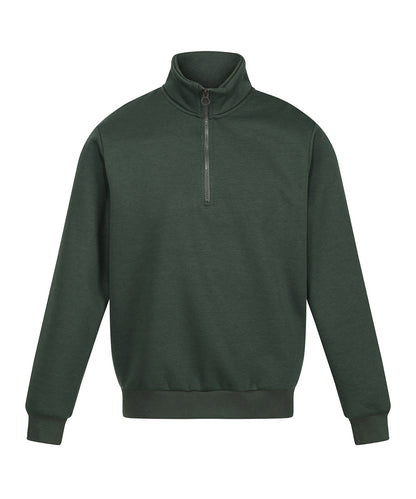 Tryck din logga på Sweatshirts från Regatta Professional - Anpassa Pro -zip sweatshirt i färgen Mörkgrön för företag, föreningar och privatpersoner