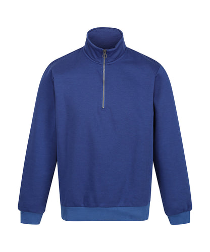 Tryck din logga på Sweatshirts från Regatta Professional - Anpassa Pro -zip sweatshirt i färgen Royal för företag, föreningar och privatpersoner
