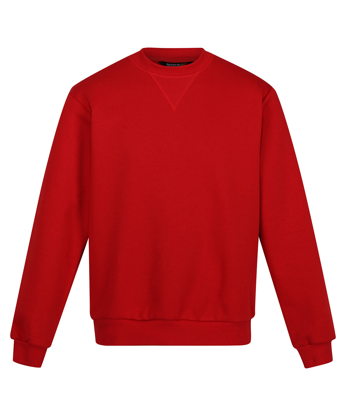 Tryck din logga på Sweatshirts från Regatta Professional - Anpassa Pro sweatshirt med rund hals i färgen Ljusröd för företag, föreningar och privatpersoner