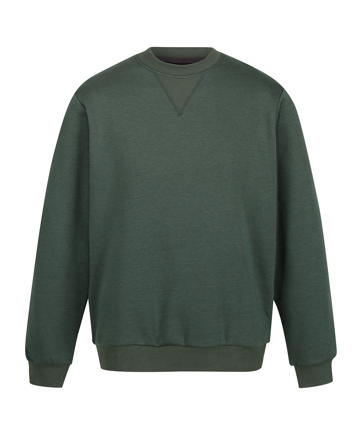Tryck din logga på Sweatshirts från Regatta Professional - Anpassa Pro sweatshirt med rund hals i färgen Mörkgrön för företag, föreningar och privatpersoner