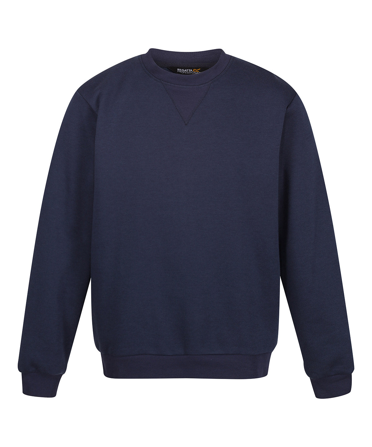Tryck din logga på Sweatshirts från Regatta Professional - Anpassa Pro sweatshirt med rund hals i färgen Marinblå för företag, föreningar och privatpersoner