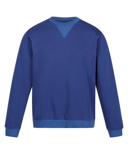 Tryck din logga på Sweatshirts från Regatta Professional - Anpassa Pro sweatshirt med rund hals i färgen Royal för företag, föreningar och privatpersoner