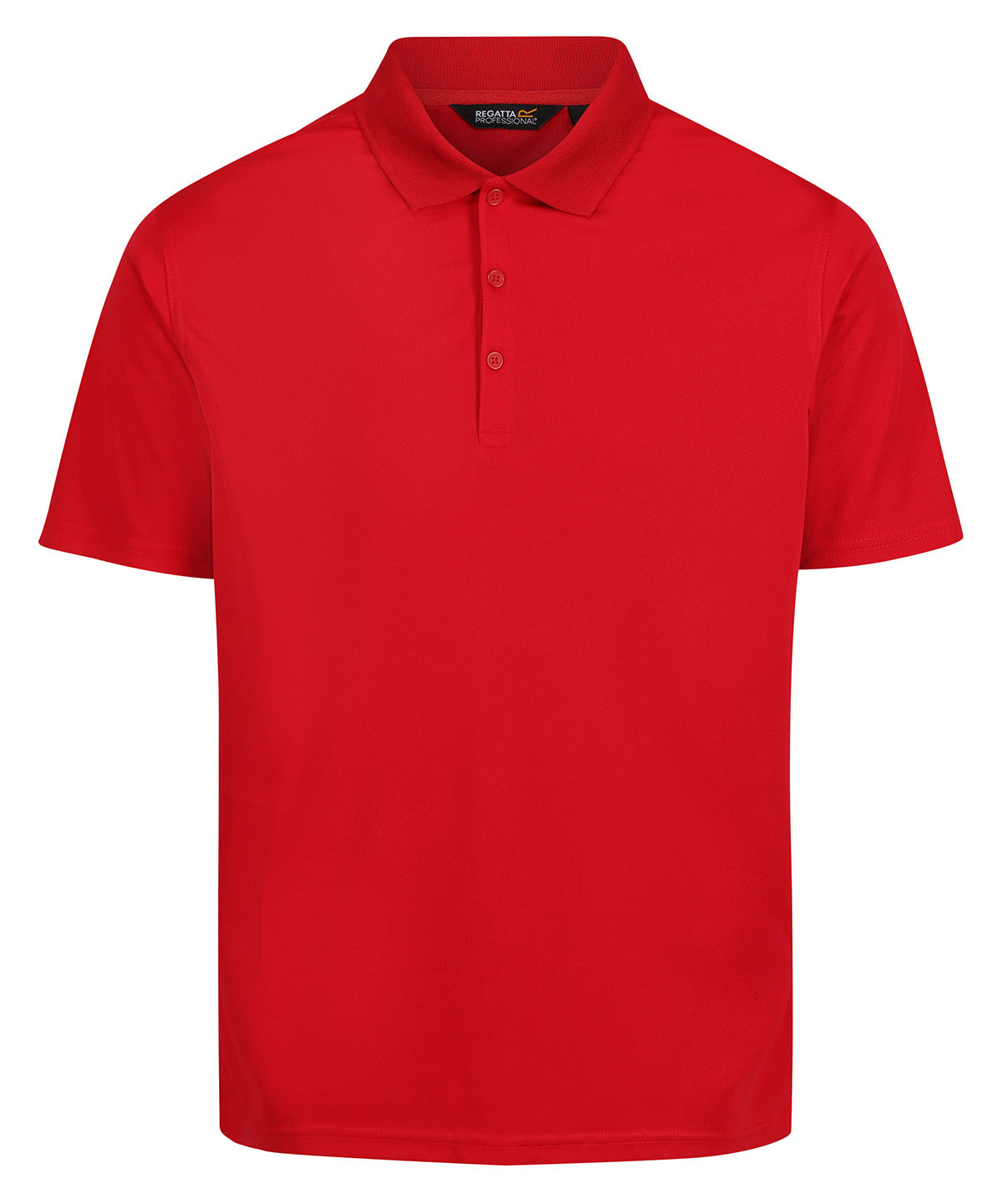 Tryck din logga på Piké från Regatta Professional - Anpassa Pro Wicking Polo - Herr i färgen Ljusröd för företag, föreningar och privatpersoner