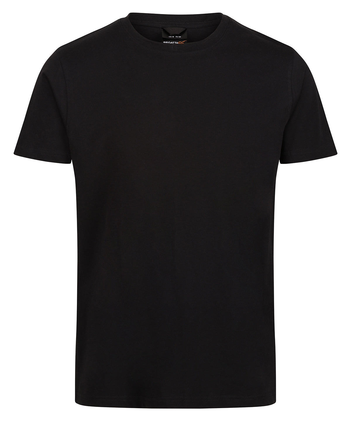 Tryck din logga på T-shirts från Regatta Professional - Anpassa Pro soft-touch t-shirt i bomull i färgen Svart för företag, föreningar och privatpersoner