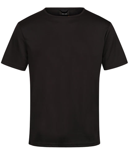 Tryck din logga på T-shirts från Regatta Professional - Anpassa Pro wicking t-shirt i färgen Svart för företag, föreningar och privatpersoner