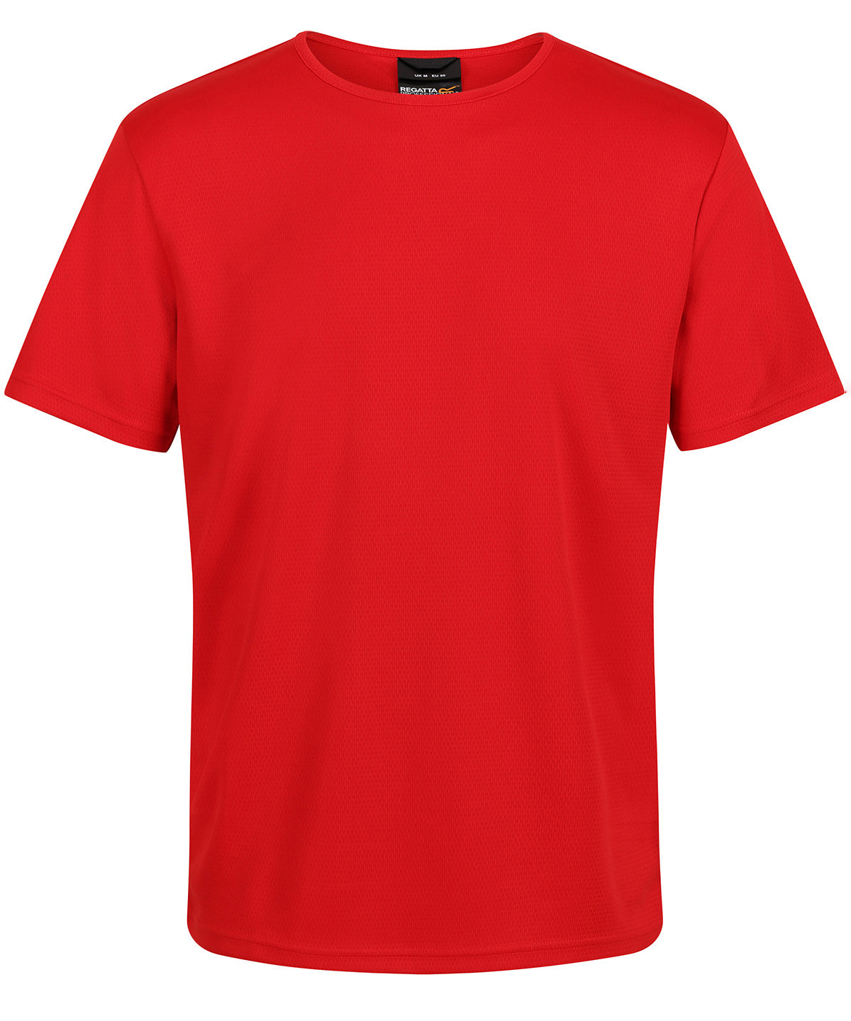 Tryck din logga på T-shirts från Regatta Professional - Anpassa Pro wicking t-shirt i färgen Ljusröd för företag, föreningar och privatpersoner