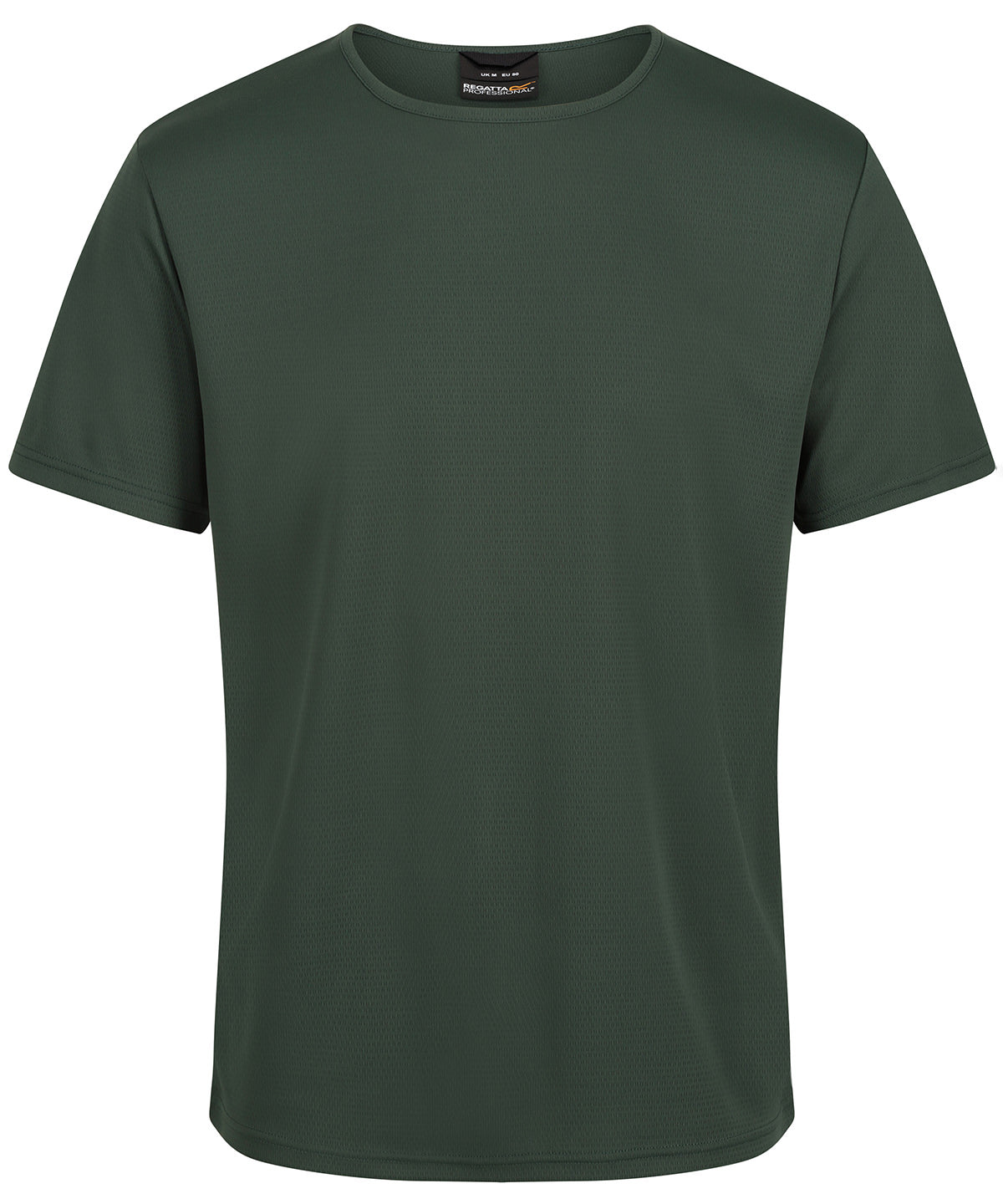 Tryck din logga på T-shirts från Regatta Professional - Anpassa Pro wicking t-shirt i färgen Mörkgrön för företag, föreningar och privatpersoner