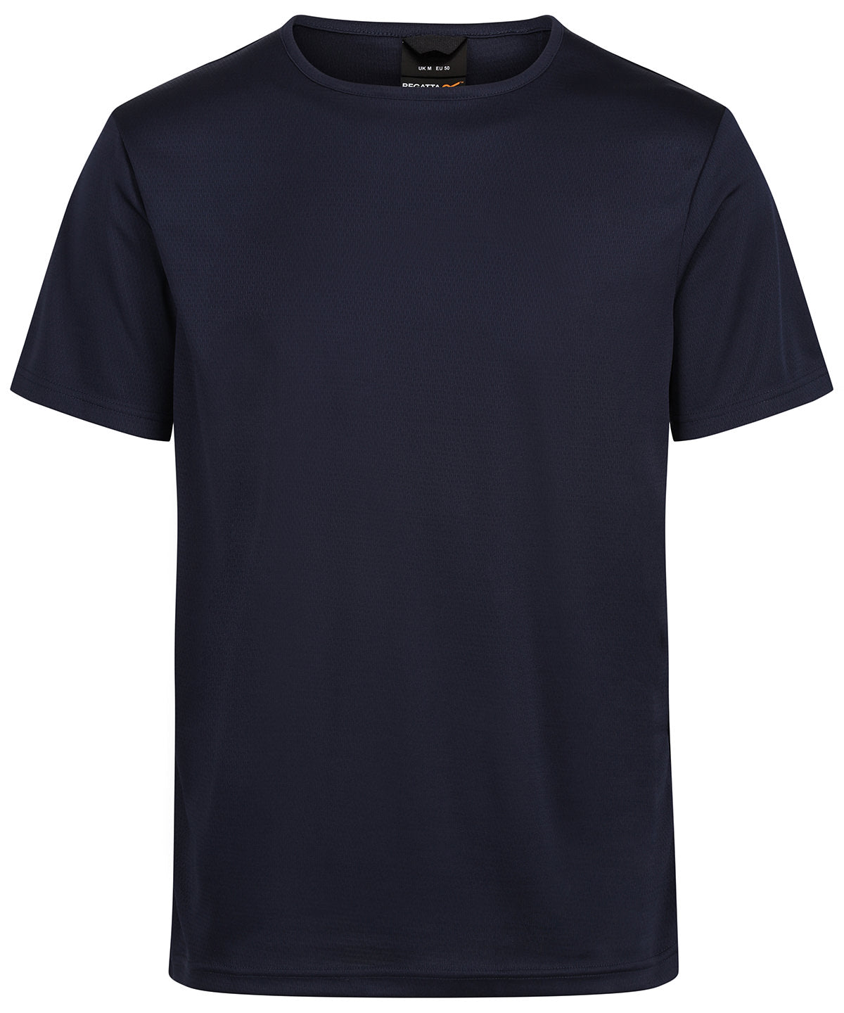Tryck din logga på T-shirts från Regatta Professional - Anpassa Pro wicking t-shirt i färgen Marinblå för företag, föreningar och privatpersoner