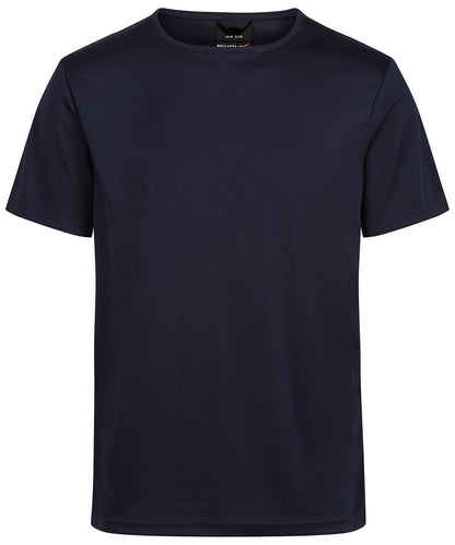 Tryck din logga på T-shirts från Regatta Professional - Anpassa Pro wicking t-shirt i färgen Marinblå för företag, föreningar och privatpersoner
