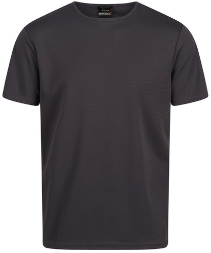 Tryck din logga på T-shirts från Regatta Professional - Anpassa Pro wicking t-shirt i färgen Mörkgrå för företag, föreningar och privatpersoner