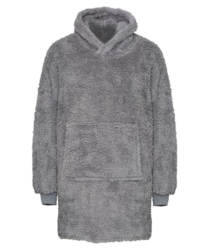 Tryck din logga på Hoodies från Ribbon - Anpassa The Ribbon teddybjörn tyg hoodie i färgen Mellangrå One Size för företag, föreningar och privatpersoner