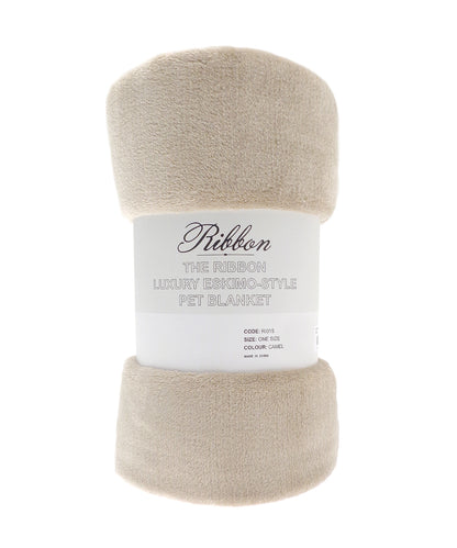 Tryck din logga på Filtar från Ribbon - Anpassa Filt i eskimostil för husdjur i färgen Tan One Size för företag, föreningar och privatpersoner
