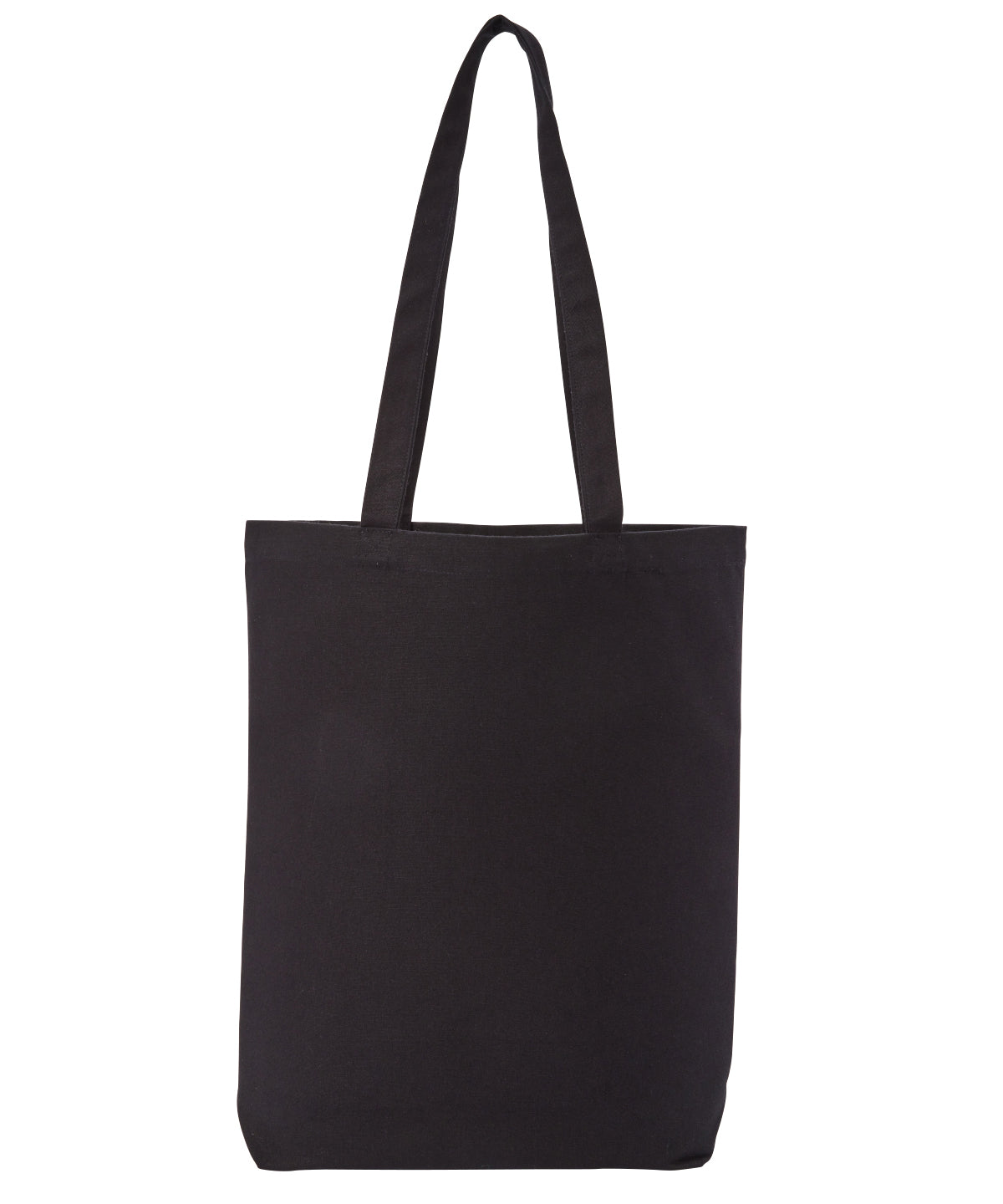 Tryck din logga på Väskor från Nutshell - Anpassa Flat Base Premium Recycled Canvas Shopper i färgen Svart One Size för företag, föreningar och privatpersoner
