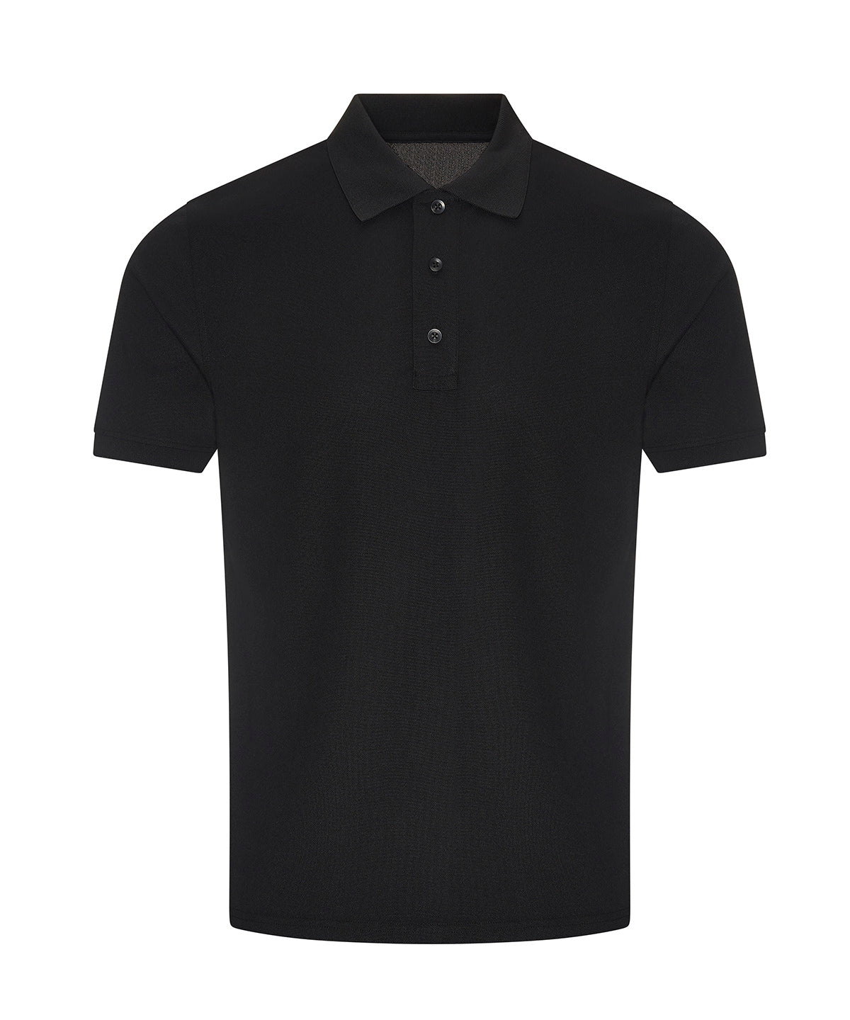 Tryck din logga på Piké från ProRTX - Anpassa Wicking Performance Polo i färgen Svart för företag, föreningar och privatpersoner