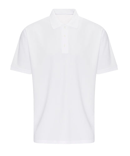 Tryck din logga på Piké från ProRTX - Anpassa Wicking Performance Polo i färgen Vit för företag, föreningar och privatpersoner