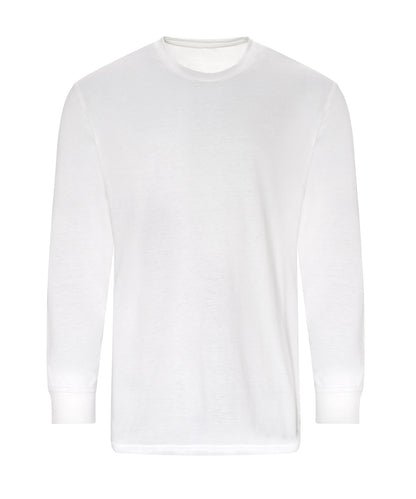 Tryck din logga på T-shirts från ProRTX - Anpassa Pro långärmad t-shirt - Herr i färgen Vit för företag, föreningar och privatpersoner
