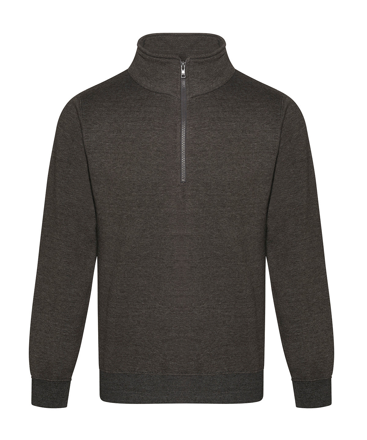 Tryck din logga på Sweatshirts från ProRTX - Anpassa ProRTX - Pro-hals Sweatshirt med Dragkedja i färgen Mörkgrå för företag, föreningar och privatpersoner