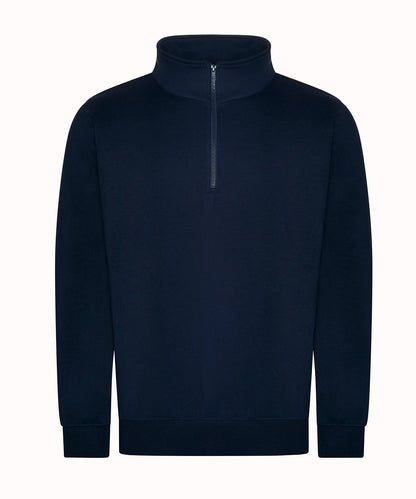 Tryck din logga på Sweatshirts från ProRTX - Anpassa ProRTX - Pro-hals Sweatshirt med Dragkedja i färgen Marinblå för företag, föreningar och privatpersoner