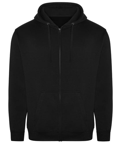 Tryck din logga på Hoodies från ProRTX - Anpassa Pro hoodie med dragkedja i färgen Svart för företag, föreningar och privatpersoner