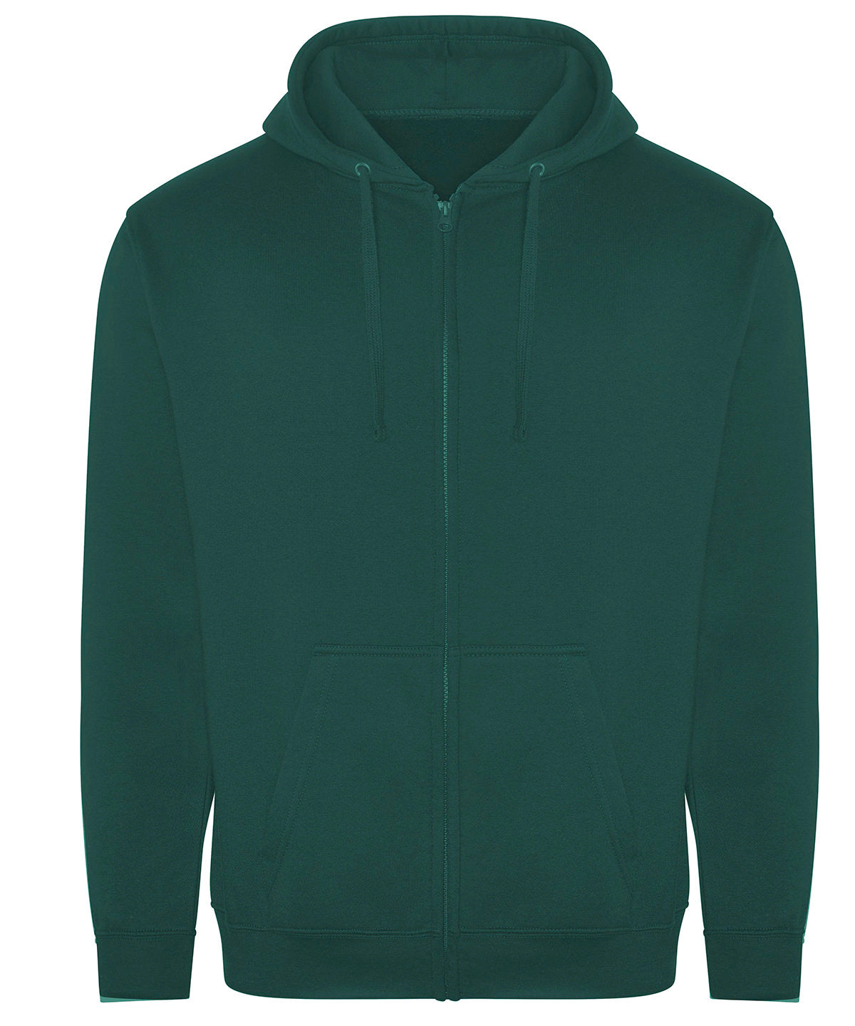 Tryck din logga på Hoodies från ProRTX - Anpassa Pro hoodie med dragkedja i färgen Djup grön för företag, föreningar och privatpersoner