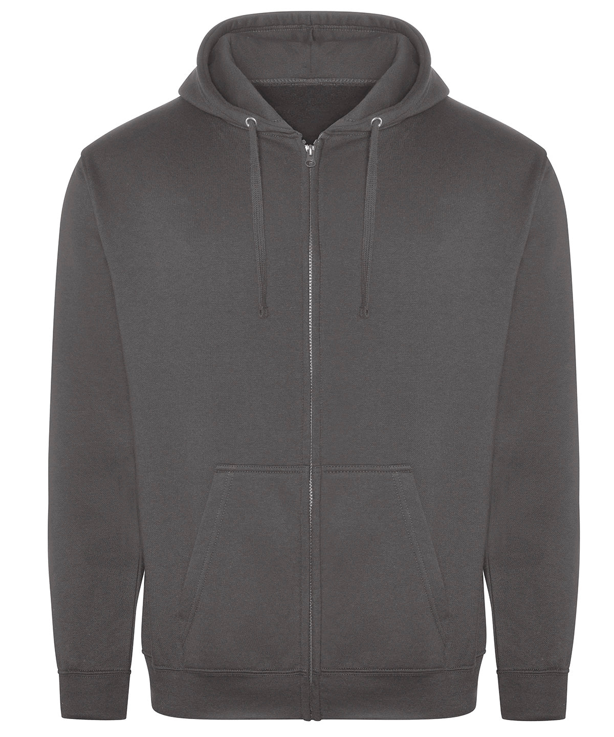 Tryck din logga på Hoodies från ProRTX - Anpassa Pro hoodie med dragkedja i färgen Mörkgrå för företag, föreningar och privatpersoner
