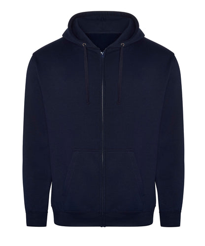 Tryck din logga på Hoodies från ProRTX - Anpassa Pro hoodie med dragkedja i färgen Marinblå för företag, föreningar och privatpersoner