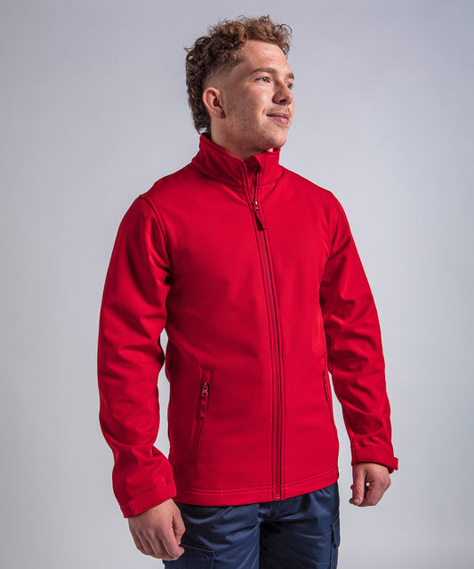 Tryck din logga på Softshelljackor från ProRTX - Anpassa Pro 2-lagers softshell i färgen för företag, föreningar och privatpersoner