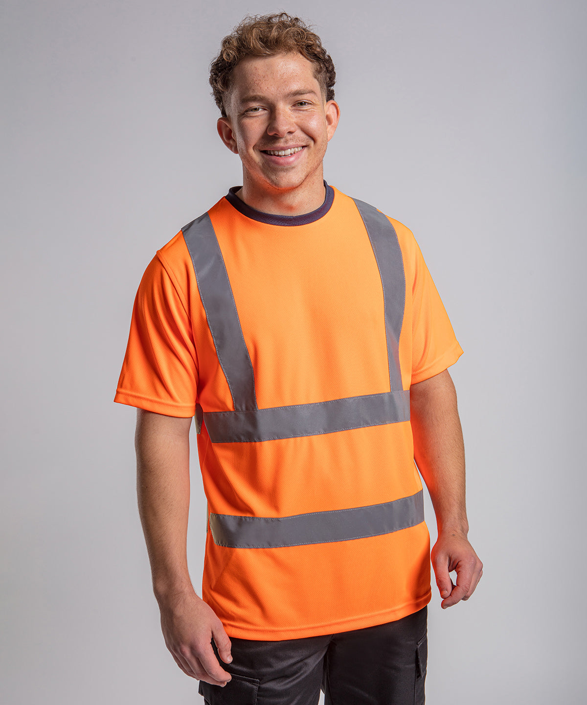Tryck din logga på T-shirts från ProRTX High Visibility - Anpassa T-shirt med hög synlighet -Herr i färgen för företag, föreningar och privatpersoner