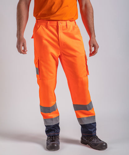 Tryck din logga på Byxor från ProRTX High Visibility - Anpassa Cargobyxor i färgen för företag, föreningar och privatpersoner