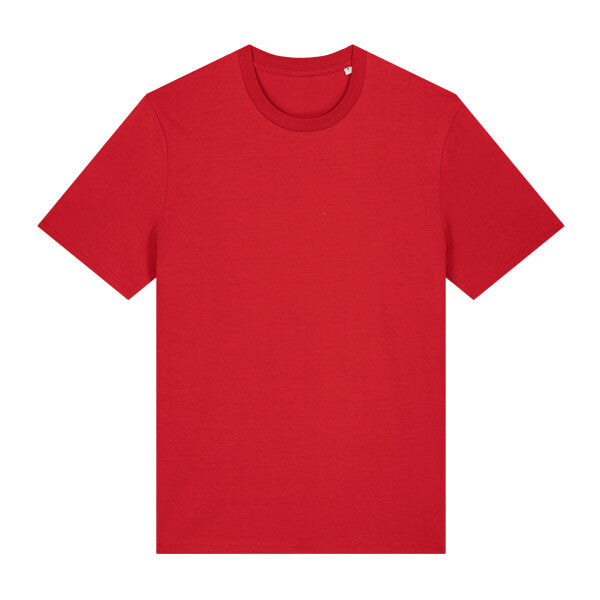 Tryck din logga på T-shirts design från Stanley/Stella - Anpassa Stanley/Stella Creator 2.0 – Ikonisk Unisex T-shirt i Ekologisk Bomull i färgen Rött för företag, föreningar och privatpersoner