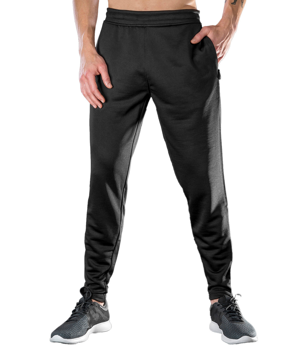 Tryck din logga på Mjukisbyxor från Spiro - Anpassa Slimfit-joggers i färgen för företag, föreningar och privatpersoner