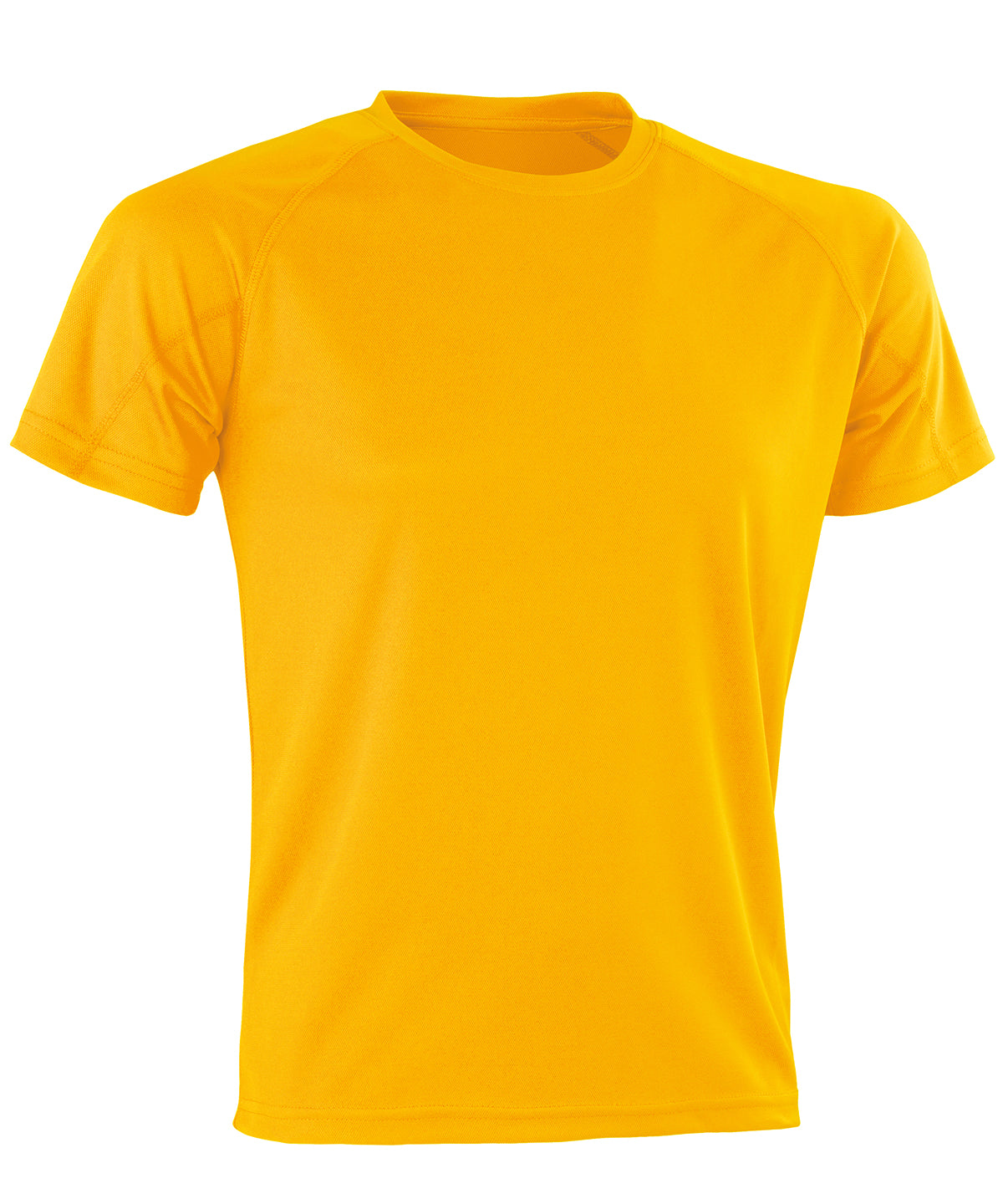 Tryck din logga på T-shirts från Spiro - Anpassa Prestanda Aircool tee i färgen Guld för företag, föreningar och privatpersoner